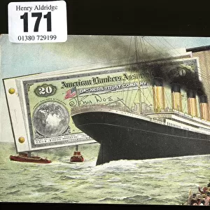 RMS Titanic card, American Bankers Association
