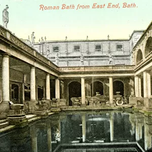 Roman Bath from East End, Bath