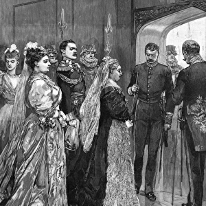 Royal wedding 1893 - Queen Victoria arrives