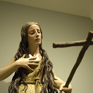 Saint Mary Magdalene penitent. Polychrome sculpture
