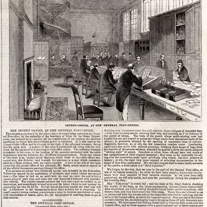 The Secret Office at the General Post Office, 1844