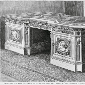 Secretaire made from the timbers of the British Arctic ship