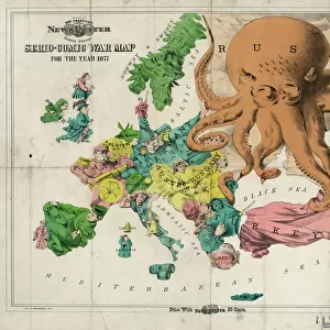 Serio-comic war map for the year 1877