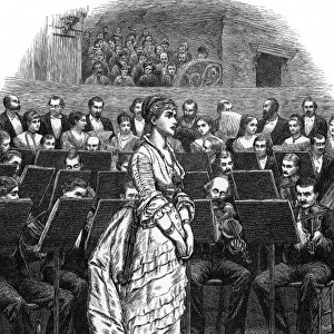 Singer and orchestra, 1871