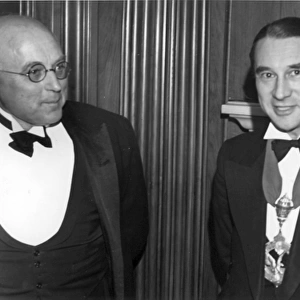 Sir B Melvill Jones (left) and Harold Roxbee Cox