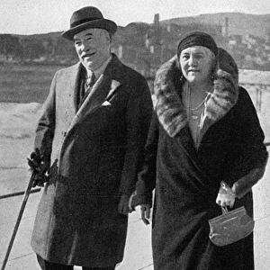 Sir Woodman & Lady Burbridge at Cannes