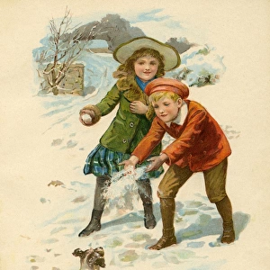 Snowballing Puppy (1899)