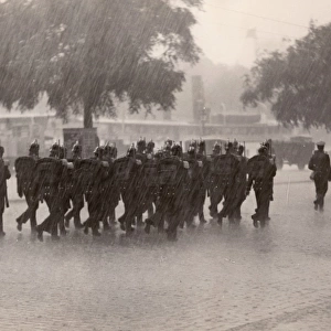 Soldiers in the rain