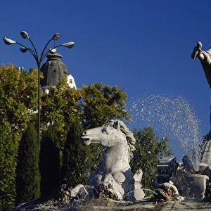 Spain. Madrid. The Neptune Fountain