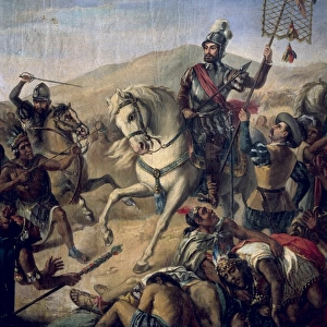 Spanish conquest of Mexico (1520). HernᮠCort鳠