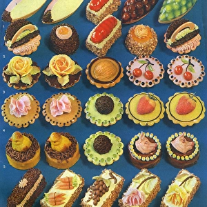 A Spread of French Pastries