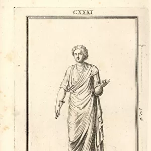 Statue of Urania, muse of astronomy, or Euterpe