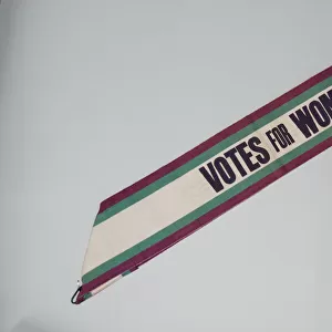 Suffragette W. S. P. U Sash Votes for Women