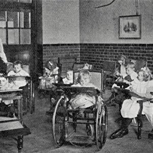 Tennyson Street School for Disabled, London - Basket Weaving