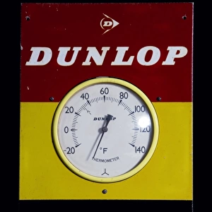 Thermometer advertising Dunlop tyres