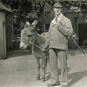 VAD Hospital patient with donkey, Quex Park