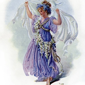 Victorian floral dress