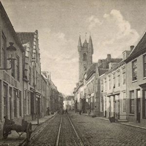 View of Kapellestraat, Sluis, Netherlands