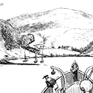 View of Uig, from bows of H. M. S. Assistance