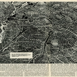 Wartime map of Berlin by G. H. Davis