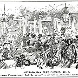 Waterloo Railway Station, London 1883