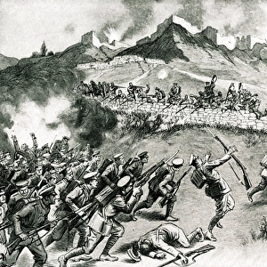 WW1 - Anzacs fighting near the Krithia heights, Gallipoli