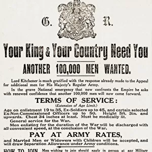 WW1 Kitchener recruitment poster
