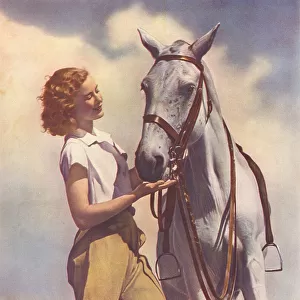 WW2 - Land Girl And Horse