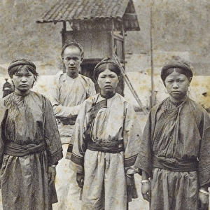 Young Man and three Nung Women, Vietnam