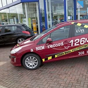Peugeot 308 HDI French motor car claiming new record 126 miles per gallon - Bristol UK
