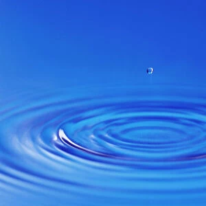 Water ripples and droplet