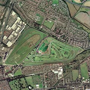Aintree horse racing track, aerial image