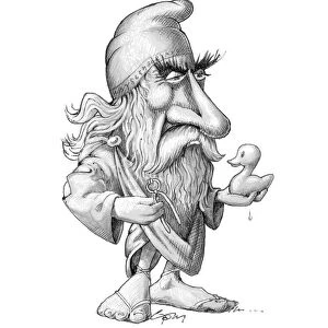 Archimedes, caricature