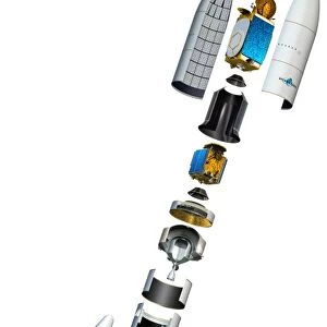 Ariane 5 rocket, artwork