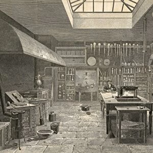 Chemistry laboratory, 19th century