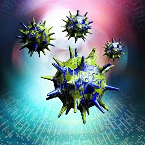 Computer virus, conceptual artwork