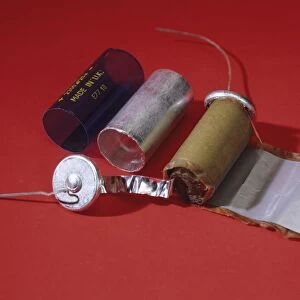 Dismantled capacitor