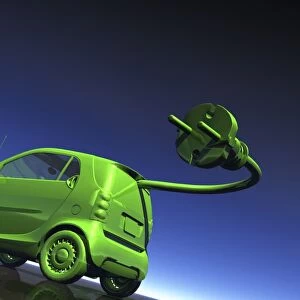 Electric car, conceptual artwork F005 / 0393