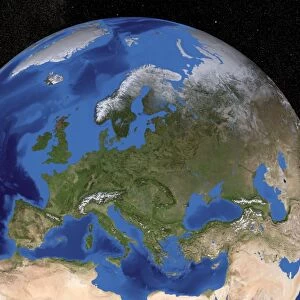 Europe, satellite image