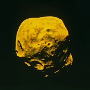 false-colour image of Phobos