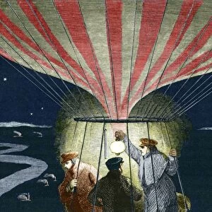First overnight balloon flight, 1836