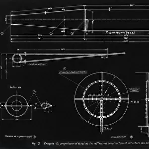 German WWII ramjet engine blueprint