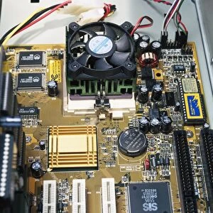 Internal parts of a personal computer