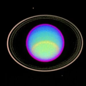 IR image of Uranus atmosphere