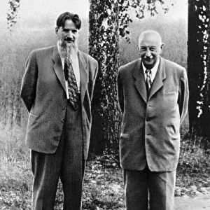 Kurchatov and Ioffe, Soviet physicists