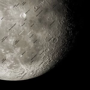 The Moon from space, artwork
