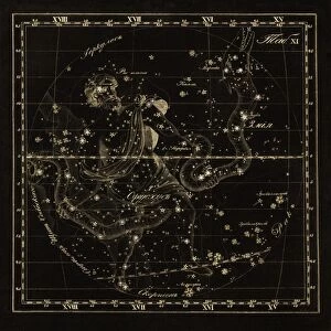 Ophiuchus constellations, 1829 C016 / 4397