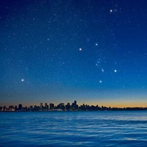 Orion over Vancouver, Canada