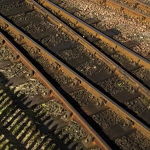 Railway tracks at a junctions