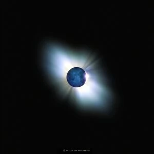 Total solar eclipse, artwork
